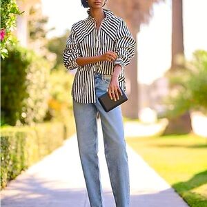 Express oversized Portofino button down